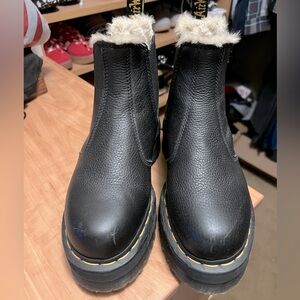 2976 FAUX FUR LINED PLATFORM CHELSEA BOOTS